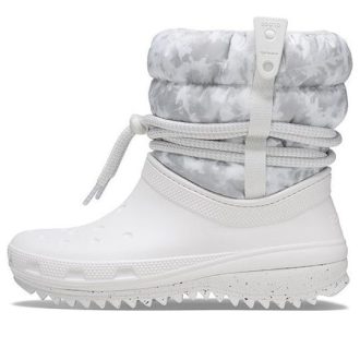 Bottes Crocs Classic Neo Puff Luxe (femmes) « Blanc gris » 207312-1CR