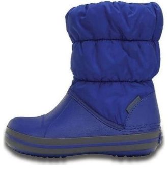 Bottes d&rsquo;hiver bouffantes Crocs (GS) « Bleu » 14613-4BH