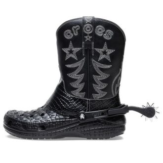 Bottes de cowboy classiques Crocs « Noir » 208695-001
