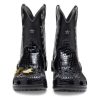 Bottes de cowboy classiques Crocs « Noir » 208695-001