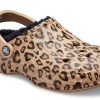 Chaussons Crocs Baya doublés à imprimé léopard 205975-98R