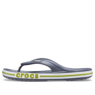 Chaussons Crocs Bayaband Flip antidérapants et résistants à l&rsquo;usure, style décontracté, gris-vert, « Gris-vert » 205393-0A3
