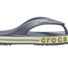 Chaussons Crocs Bayaband Flip antidérapants et résistants à l&rsquo;usure, style décontracté, gris-vert, « Gris-vert » 205393-0A3