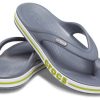 Chaussons Crocs Bayaband Flip antidérapants et résistants à l&rsquo;usure, style décontracté, gris-vert, « Gris-vert » 205393-0A3
