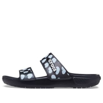 Chaussons Crocs Classic Casual Fashion unisexes noirs et bleus 207680-066