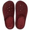 Chaussons Crocs Classic Casual Thick Stay Warm unisexes rouge vin 203600-60U