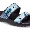 Chaussons Crocs Classic Casual unisexes bleus et noirs 207283-988