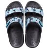 Chaussons Crocs Classic Casual unisexes bleus et noirs 207283-988