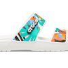Chaussons Crocs Classic Clog Cozy unisexes blancs multicolores « Blanc » 207856-94S