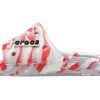 Chaussons Crocs Classic Clog Marble Beach unisexes rouges et blancs « Rouge et blanc » 206879-884 Chaussons Crocs Classic Clog Marble Beach unisexes rouges et blancs « Rouge et blanc » 206879-884