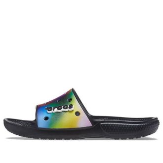 Chaussons Crocs colorés et décontractés unisexes, multicolores et noirs, 207557-0C4