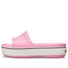 Chaussons Crocs Crocband Platform Slide à semelle épaisse, roses, 205631-6QF