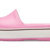 Chaussons Crocs Crocband Platform Slide à semelle épaisse, roses, 205631-6QF