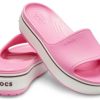 Chaussons Crocs Crocband Platform Slide à semelle épaisse, roses, 205631-6QF