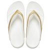 Chaussons Crocs (femmes) à semelle épaisse en or blanc « Or blanc » 206919-100