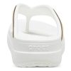 Chaussons Crocs (femmes) à semelle épaisse en or blanc « Or blanc » 206919-100