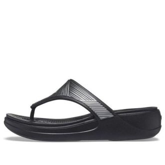 Chaussons Crocs Monterey Metallic Noir Élégant (Femme) 206850-001