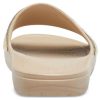 Chaussons Crocs Sloane Shine Low Slide minimalistes et décontractés, couleur marron et or, 206921-212