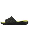 Chaussons de sport classiques Crocs LiteRide unisexes, noir et vert, 205941-060