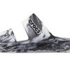 Chaussons de sport Crocs Classic Clog Marble Beach unisexes, blanc et noir, 207701-103