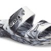 Chaussons de sport Crocs Classic Clog Marble Beach unisexes, blanc et noir, 207701-103