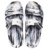Chaussons de sport Crocs Classic Clog Marble Beach unisexes, blanc et noir, 207701-103