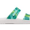 Chaussons de sport Crocs Classic Tropical Outdoor à talon plat (femmes) Blanc Vert 207183-94S