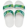 Chaussons de sport Crocs Classic Tropical Outdoor à talon plat (femmes) Blanc Vert 207183-94S
