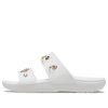Chaussons de sport Crocs (femmes) à semelle souple et talon plat, blancs, 207387-103