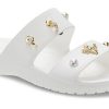 Chaussons de sport Crocs (femmes) à semelle souple et talon plat, blancs, 207387-103