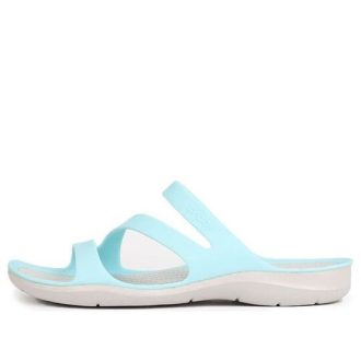 Chaussons de sport Crocs Swiftwater (femmes) « Bleu Blanc » 203998-4CV