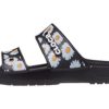 Chaussons de sport légers et résistants Crocs Daisy, unisexes, noir et blanc, 207284-0ZI