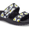 Chaussons de sport légers et résistants Crocs Daisy, unisexes, noir et blanc, 207284-0ZI