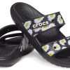 Chaussons de sport légers et résistants Crocs Daisy, unisexes, noir et blanc, 207284-0ZI