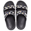 Chaussons de sport légers et résistants Crocs Daisy, unisexes, noir et blanc, 207284-0ZI