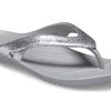 Chaussons de sport minimalistes et confortables Crocs Kadee II, unisexes, argentés, 207314-040