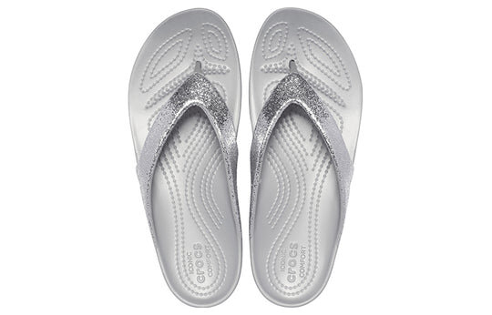 Chaussons de sport minimalistes et confortables Crocs Kadee II, unisexes, argentés, 207314-040