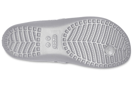 Chaussons de sport minimalistes et confortables Crocs Kadee II, unisexes, argentés, 207314-040