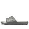 Chaussons de sport plats antidérapants Crocs Reviva Cozy unisexes, gris 205546-0DV