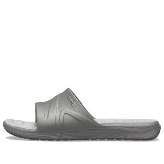 Chaussons de sport plats antidérapants Crocs Reviva Cozy unisexes, gris 205546-0DV
