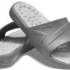 Chaussons de sport plats antidérapants Crocs Reviva Cozy unisexes, gris 205546-0DV