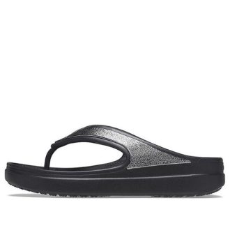 Chaussons noirs à semelle épaisse Crocs (femmes) 206919-001