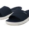 Chaussons plats et confortables Crocs Reviva (femmes) bleu foncé 205474-462