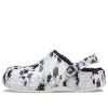 Chaussons unisexes Crocs Baya doublés en polaire, blanc et gris, 205975-10M