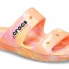 Chaussons unisexes Crocs Classic Clog Marble Beach, rouges et multicolores, « Rouge » 207701-83F Chaussons unisexes Crocs Classic Clog Marble Beach, rouges et multicolores, « Rouge » 207701-83F