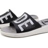 Chaussons unisexes noirs Crocs LiteRide LOGO « Noir et blanc » 205562-066