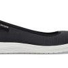 Chaussures basses respirantes et confortables Crocs Reviva pour femme, style sport décontracté, noir et blanc, 205880-066
