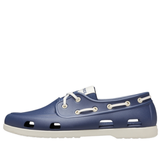 Chaussures bateau Crocs Classic « Bleu et blanc » 206338-46K