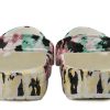 Chaussures Crocs Classic Pattern à épissures multicolores, unisexes, « Noir, rose, vert » 206479-928