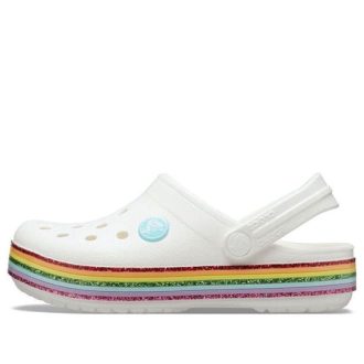 Chaussures Crocs (GS) Crocband Rainbow « Blanc Multi » 206751-100